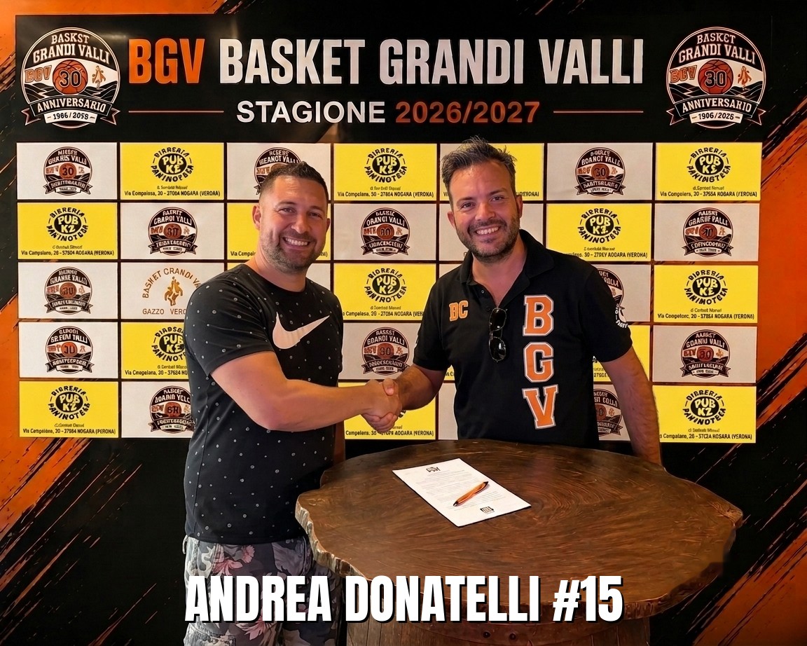 Andrea Donatelli #15 nuovo acquisto BGV