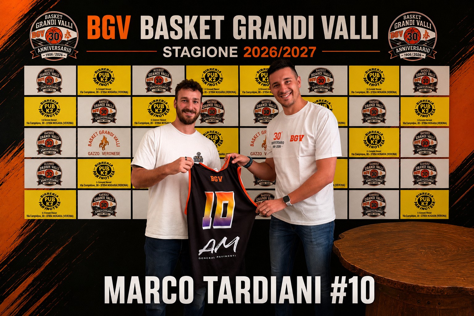 Marco Tardiani #10 nuovo acquisto BGV