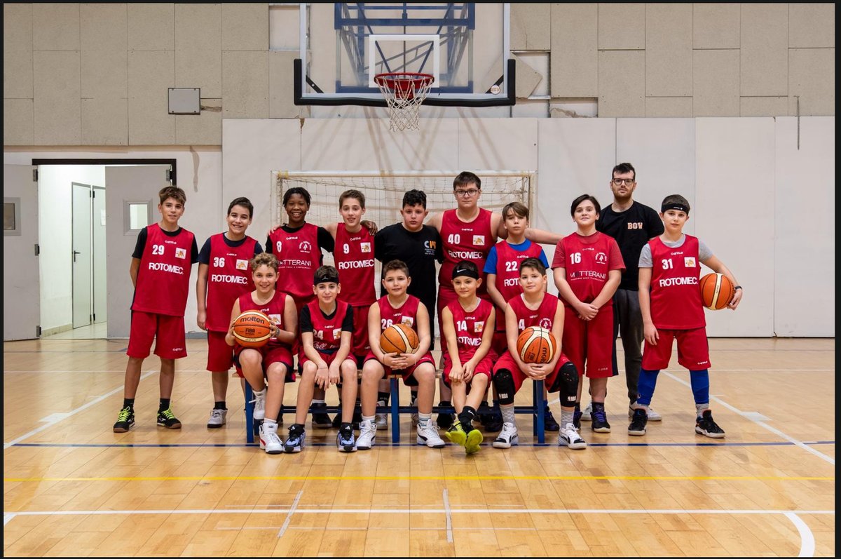 Foto di squadra Under 13 Basket Grandi Valli