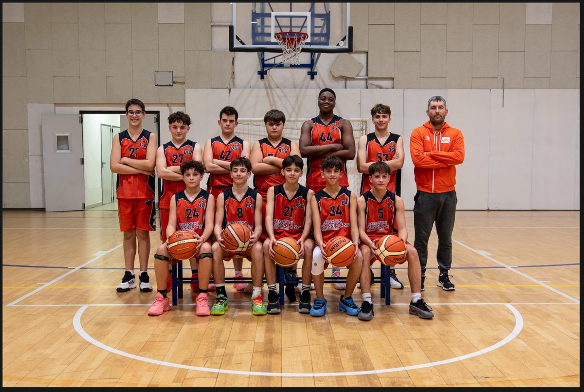Foto di squadra Under 15 Basket Grandi Valli